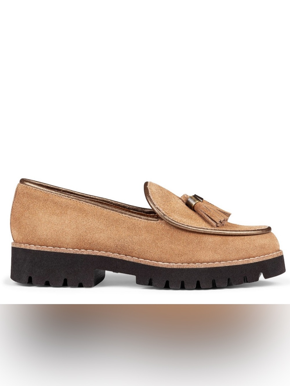 Donald Pliner Eclipse Suede Loafer In Saddle Women’s Size 7.5M New $228